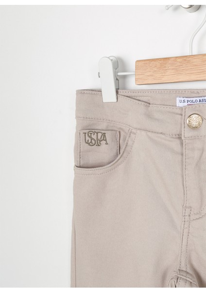 Normal Bel Boru Paça Gri Kız Çocuk Pantolon GLENO23Y modelleri