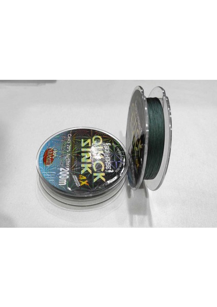 Sea Horse Quick Sink 0,14 mm 200MT 4x Ipek Misina Abrasıon-Resıstant Blue Dia.0.14- 25LB 11.5kg fiyatları