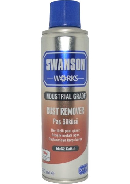 Swanson Works Pas Sökücü Korozyon Önleyici Çok Amaçlı Sprey 250 ml