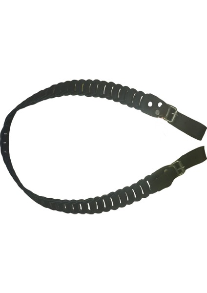 Siyah Deri Örgü Tfk Kayış