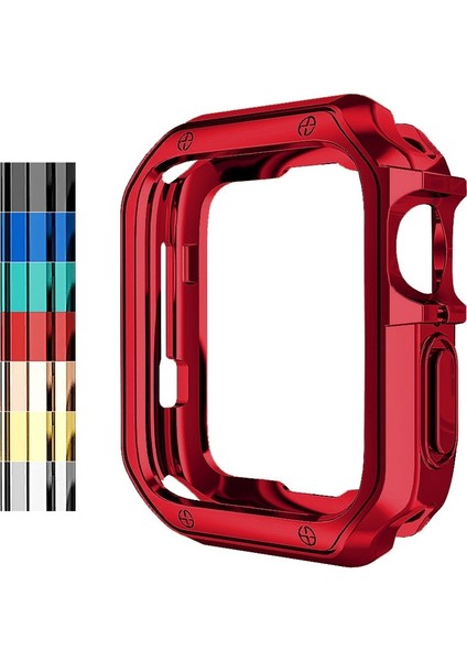Anti-Güz Geliştirme Tpu İzle Koruyucu Kılıf Apple 1/2/3/4/5/6/7 / Se 42 mm. / 44 mm. / 45 mm. (Kırmızı) (Yurt Dışından)