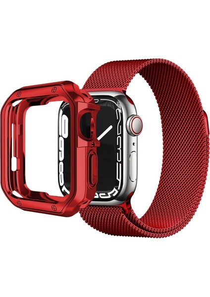 Anti-Güz Geliştirme Tpu İzle Koruyucu Kılıf Apple 1/2/3/4/5/6/7 / Se 42 mm. / 44 mm. / 45 mm. (Kırmızı) (Yurt Dışından) fırsatları