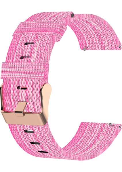 Samsung Galaxy Saat 3 İçin 41 mm. 20 mm. Naylon Dokuma Saat Bandı - Pembe (Yurt Dışından)