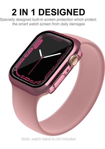Apple Watch Serisi 7 41 mm. Enkay Hat-Prens 2 1 Adet Çerçeve + 9 H Temperli Cam Kılıf (Pembe) (Yurt Dışından) fiyatları