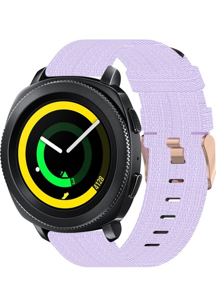 Szykd Samsung Gear Sport İçin 20 mm. Naylon Dokuma Saat Bandı - Çok Renkli (Yurt Dışından)