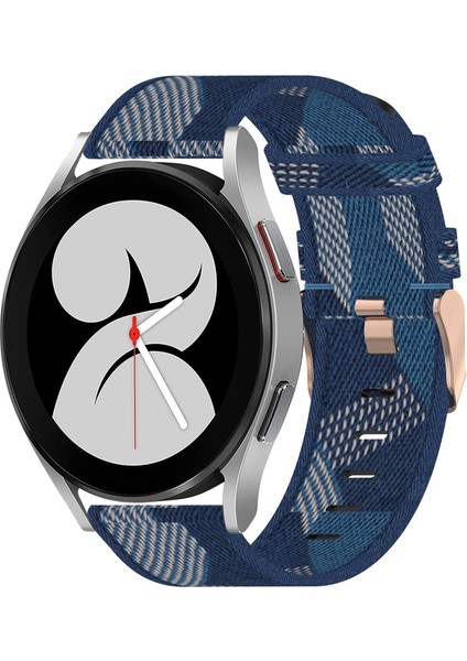 Samsung Galaxy Saat 4 İçin 40 mm. 20 mm. Naylon Dokuma Saat Bandı - Mavi (Yurt Dışından)