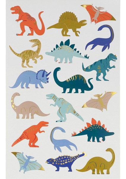 - Dinosaurs Tattoo Sheets - Dinozor Geçici Dövmeleri - 2'li