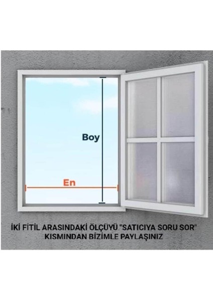 Yapı 17x25 Kalın Profil Kahverengi Menteşeli Sineklik 0,60, x 1,30
