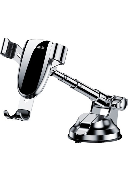 03513 Telefon Araba Manyetik Teleskopik Braketi Vantuz Tipi Navigasyon Cep Telefonu Braketi (Grafit Siyah) (Yurt Dışından)