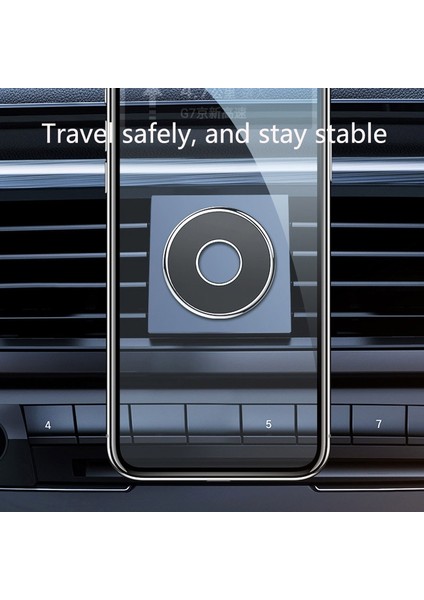 4 Adet Q6 Araba Manyetik Cep Telefonu Tutucu Yuvarlak Araba Dashboard Navigasyon Braketi (Siyah) (Yurt Dışından) modelleri