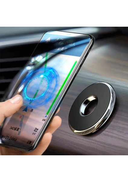 4 Adet Q6 Araba Manyetik Cep Telefonu Tutucu Yuvarlak Araba Dashboard Navigasyon Braketi (Siyah) (Yurt Dışından) fırsatları