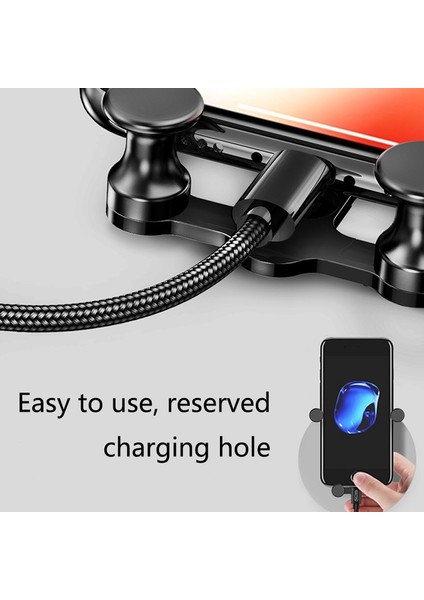 Araba Hava Çıkış Yerçekimi Cep Telefonu Tutucu Snap-On Metal Braketi (Gümüş) (Yurt Dışından)