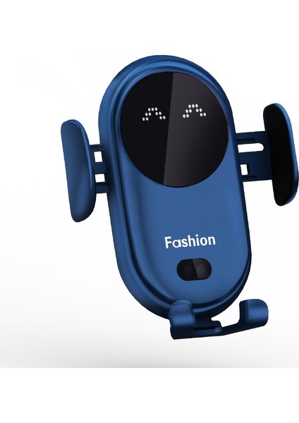 Araba Tutucu Cep Telefonu Kablosuz Şarj Cihazı Mavi (Vantuz Braketi Ile) (Yurt Dışından)