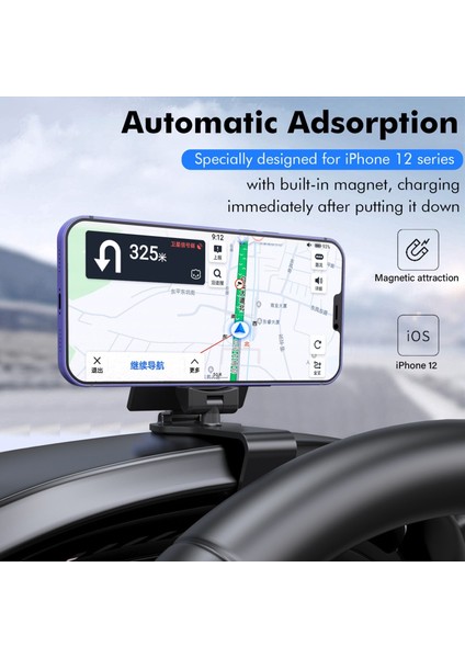 H-144B Evrensel Araba Telefonu Tutucu Manyetik Dur Işareti Tutucu Cep Telefonu Iç Dekorasyon Aksesuarları (Yurt Dışından) fiyatları