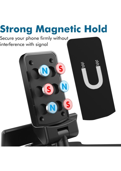 H-144B Evrensel Araba Telefonu Tutucu Manyetik Dur Işareti Tutucu Cep Telefonu Iç Dekorasyon Aksesuarları (Yurt Dışından) modelleri
