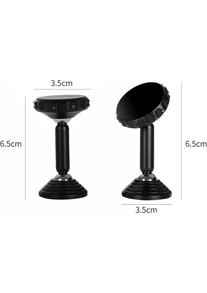 2 Adet Q7 Araba Ev Cep Telefonu Manyetik Braketi Güçlü Manyetik Çift Topu Gösterge Paneli Navigasyon Braketi (Siyah) (Yurt Dışından) fiyatları