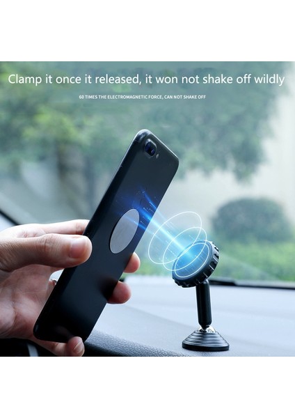 2 Adet Q7 Araba Ev Cep Telefonu Manyetik Braketi Güçlü Manyetik Çift Topu Gösterge Paneli Navigasyon Braketi (Siyah) (Yurt Dışından) modelleri