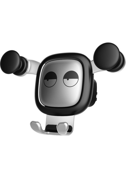 Büyük Gözler Desen Yerçekimi Karikatür Hava Havalandırma Araba Montaj Telefon Tutucu (Gümüş) (Yurt Dışından)