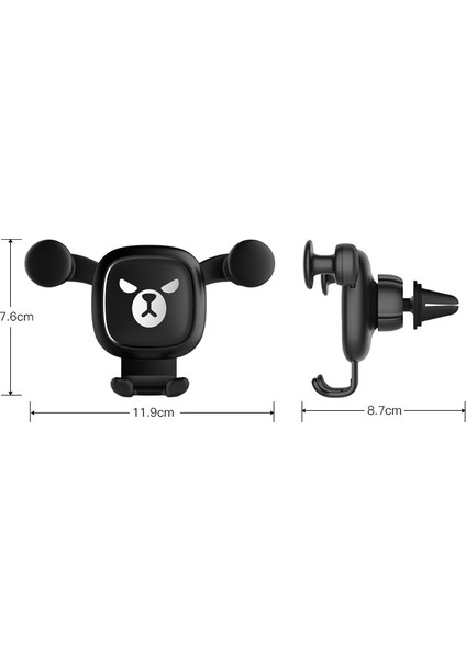 Büyük Gözler Desen Yerçekimi Karikatür Hava Havalandırma Araba Montaj Telefon Tutucu (Gümüş) (Yurt Dışından) fiyatları