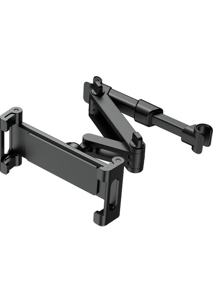 Araba Koltuğu Teleskopik Braketi Araba Arka Yastık Cep Telefonu Braketi 06 Yükseltme Sürümü Siyah (Yurt Dışından)