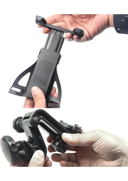 Araba Kafalık Braketi Arka Koltuk Geri Tablet Tutucu Uygulanabilir Tablet 113-145MM (Yurt Dışından) fırsatları