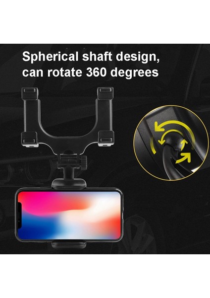 2 Adet Araba Dikiz Aynası Cep Telefonu Braketi Takograf Sabitleme Klipsi (Yurt Dışından) fırsatları