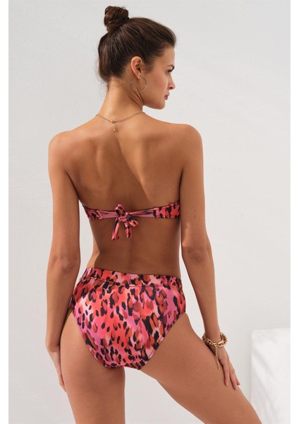 Clarke Kaplı Straplez Bikini