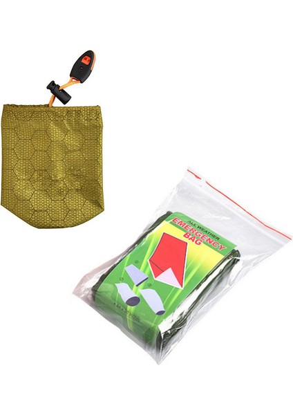 Düdük Kurtarma Battaniyesi ile Acil Durum Tulumları (Yurt Dışından)