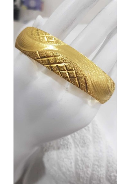 24 Ayar Altın Kaplama 15 mm Sonsuzluk Bilezik fiyatları