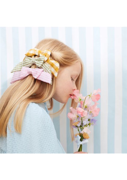 - Gingham Hair Bows - Pötikareli Saç Aksesuarı