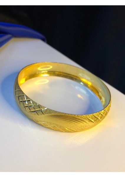 24 Ayar Altın Kaplama 15 mm Sonsuzluk Bilezik indirimleri