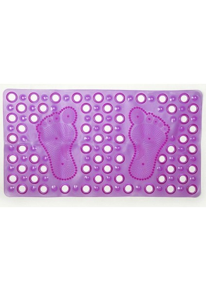 Banyo Küvet Duşakabin Kaydırmaz Vantuzlu Paspas 63 x 33 cm Ayak Masaj Destekli Silikon Banyo Paspası Yeni Paspas