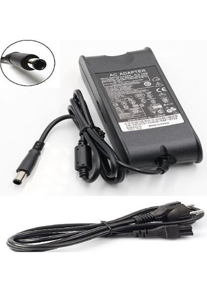 Dell Uyumlu Muadil Ürün 2 Yıl Ithalatçı Firma Garantili Ac Adaptörü Laptop Notebook Şarj Adaptör D505 D510 D820 E5530, E6500, E5400,E6500,M70 19.5V 4.62A 90W 7.4mm 5.0mm fiyatları