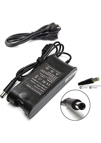Dell Uyumlu Muadil Ürün 2 Yıl Ithalatçı Firma Garantili Ac Adaptörü Laptop Notebook Şarj Adaptör D505 D510 D820 E5530, E6500, E5400,E6500,M70 19.5V 4.62A 90W 7.4mm 5.0mm modelleri