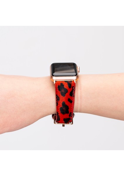 Apple Watch Uyumlu Deri Kordon 42-44-45MM LEO55N