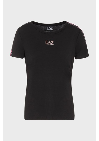Logolu Slim Fit Bisiklet Yaka T Shirt Bayan T Shirt 3RTT02 Tjkuz 1200 modelleri