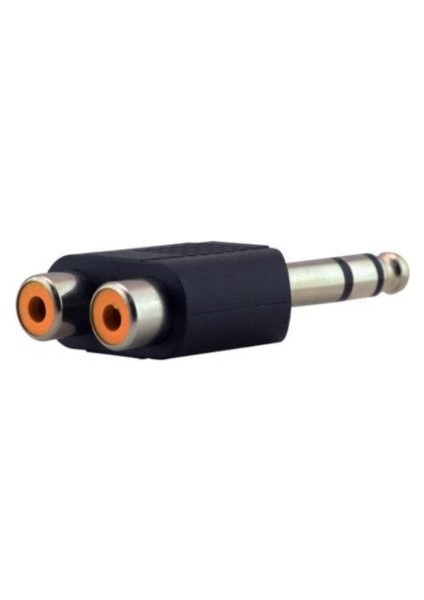2rca Dişi - 6.3mm Stereo Jak Çevirici