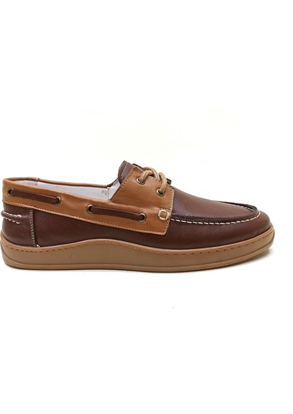 Lucıano Bellini Kahverengi Deri Erkek Casual Ayakkabı