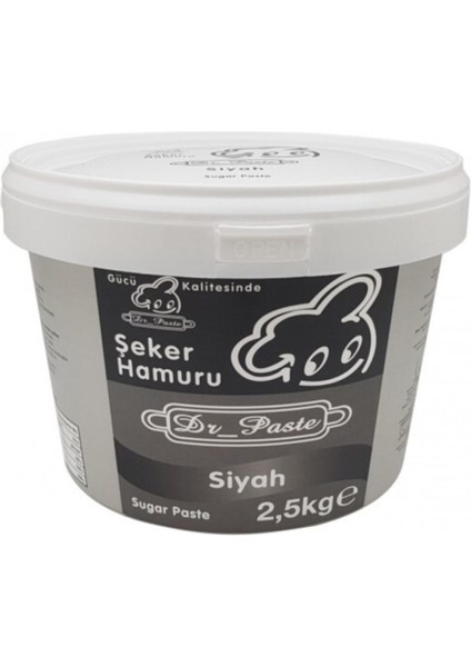 Dr. Paste Şeker Hamuru 2,5 kg Siyah