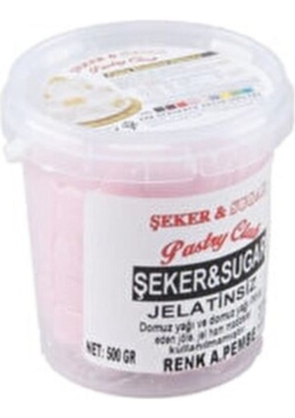 Şeker Hamuru 500 gr Açık Pembe