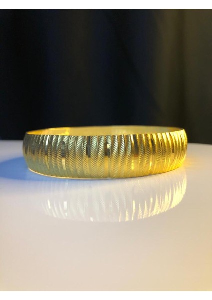 24 Ayar Altın Kaplama 15 Mm Prenses Bilezik * Düğün • Nişan • Söz Takı Bileziği fiyatları