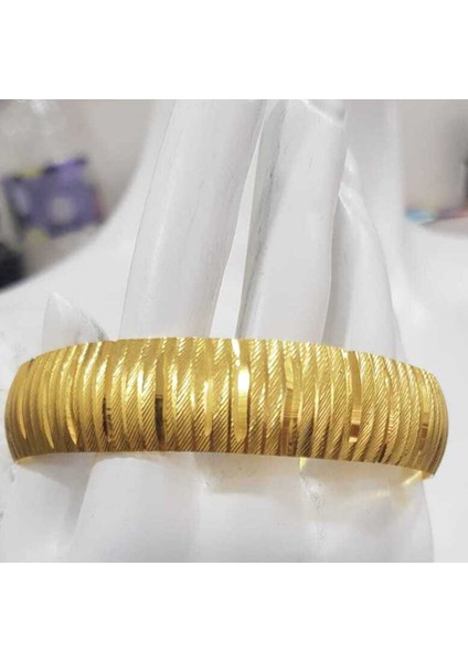 24 Ayar Altın Kaplama 15 Mm Prenses Bilezik * Düğün • Nişan • Söz Takı Bileziği fırsatları