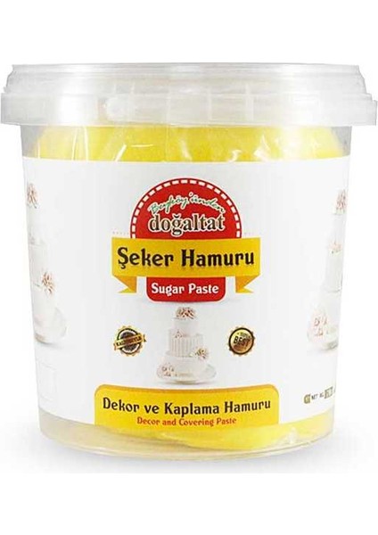 Şeker Hamuru Sarı 1 kg