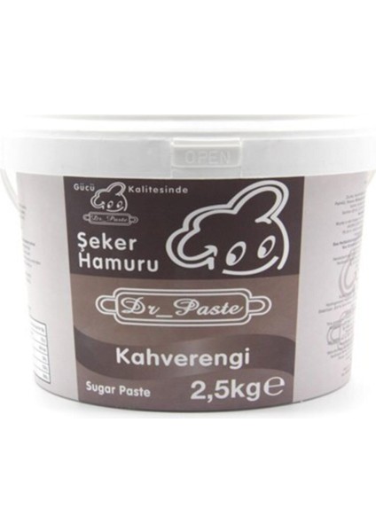 Dr. Paste Şeker Hamuru 2,5 kg Kahve