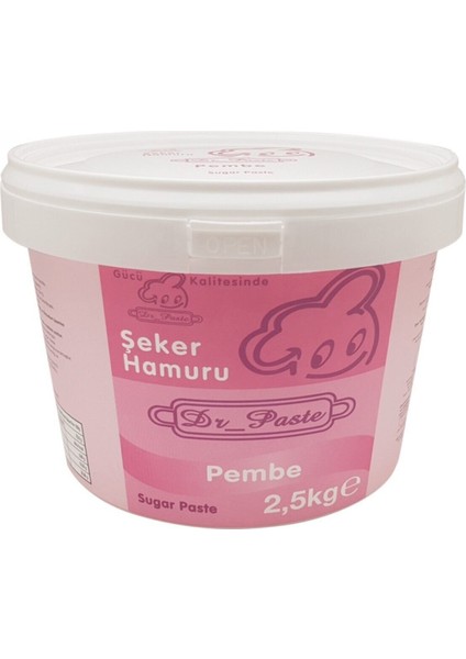 Dr. Paste Şeker Hamuru 2,5 kg Pembe