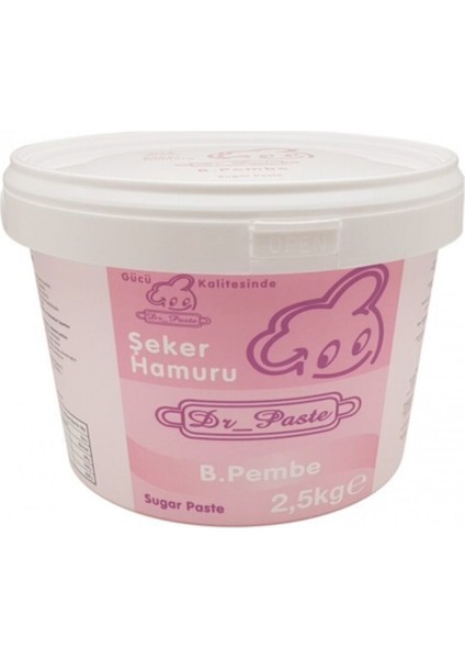 Dr. Paste Şeker Hamuru 2,5 kg Bebe Pembe