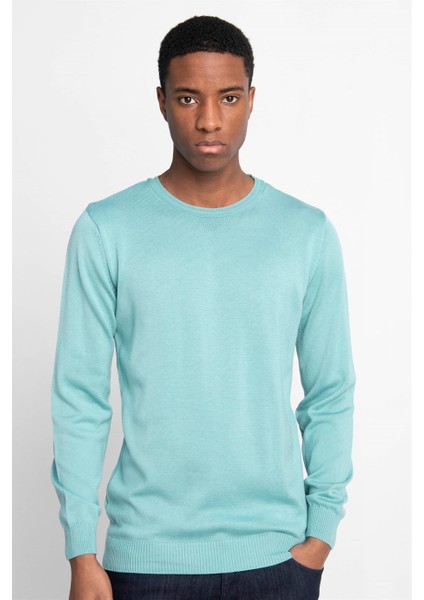 Slim Fit Dar Kesim Bisiklet Yaka Erkek Kazak - Tudors fiyatları