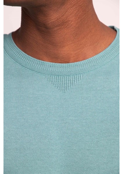 Slim Fit Dar Kesim Bisiklet Yaka Erkek Kazak - Tudors modelleri