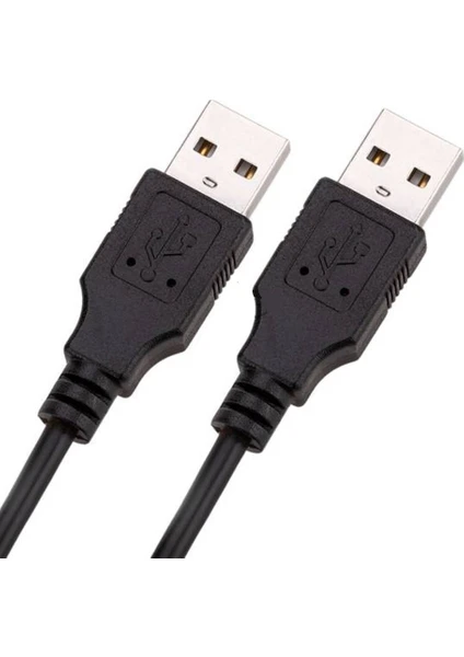 Usb-A To Usb-A 50 cm Iki Ucu Erkek Çift Taraflı USB 2.0  Bağlantı Kablosu