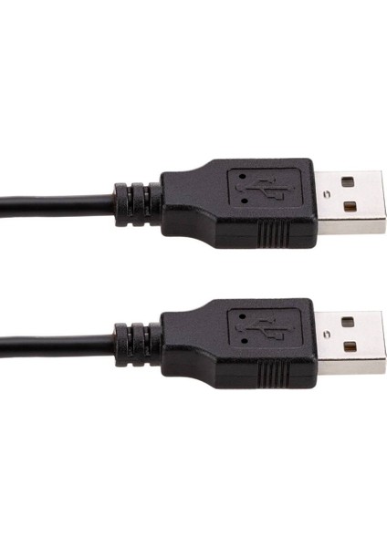 Usb-A To Usb-A 50 cm Iki Ucu Erkek Çift Taraflı USB 2.0  Bağlantı Kablosu